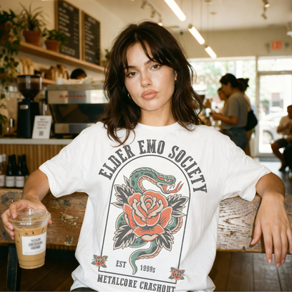 Elder Emo Retro T Shirt or Sweatshirt
