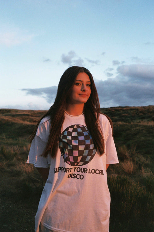 Support Your Local Disco Retro T Shirt