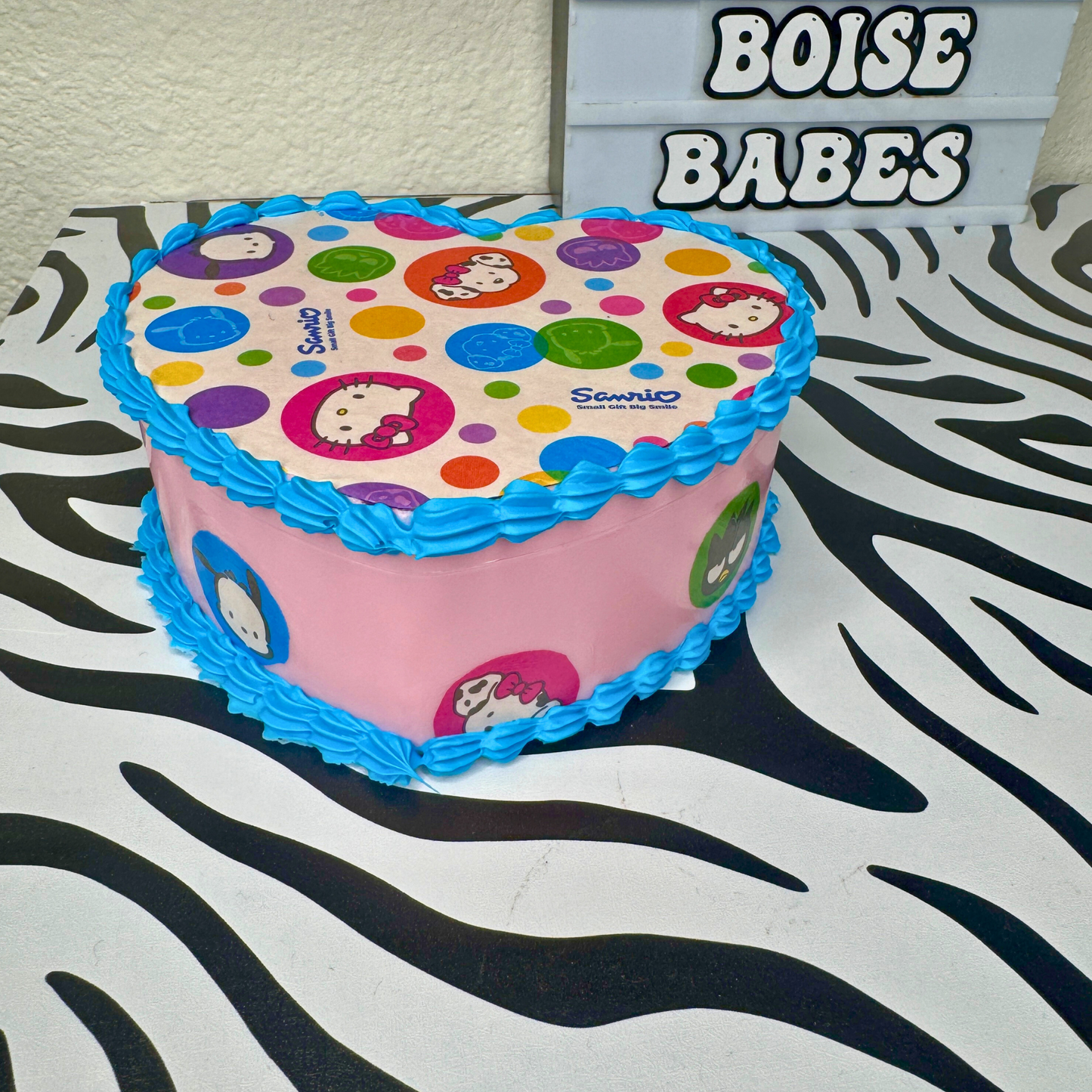 Retro Kitty Fake Cake Heart Jewelry / Trinket Storage Box