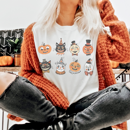 Vintage Halloween Retro T Shirt or Sweatshirt