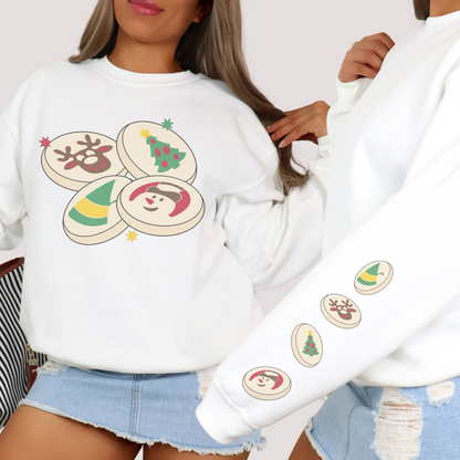 Christmas Tattoo Cookie Sweatshirt or T Shirt