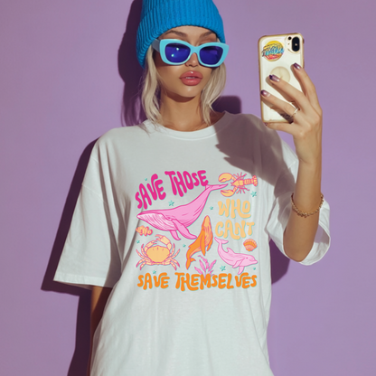 Save Those Who Can't Save Themselves Retro T Shirt or Sweatshirt