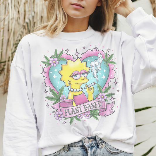 Plant Based Retro Sweatshirt or T Shirt