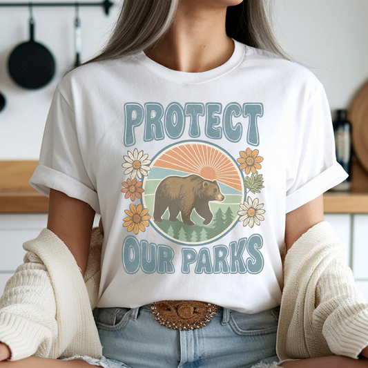 Protect Our Parks Retro T Shirt or Sweatshirt
