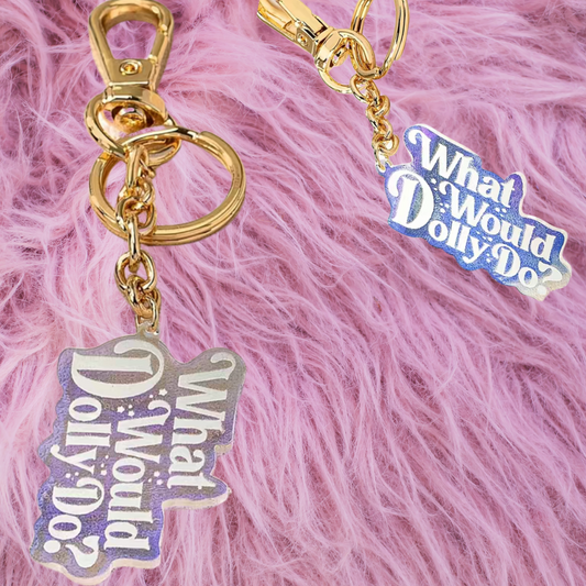 WWDD Iridescent Keychain