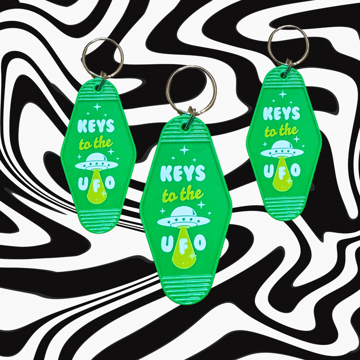 Keys to the UFO Motel Keychain