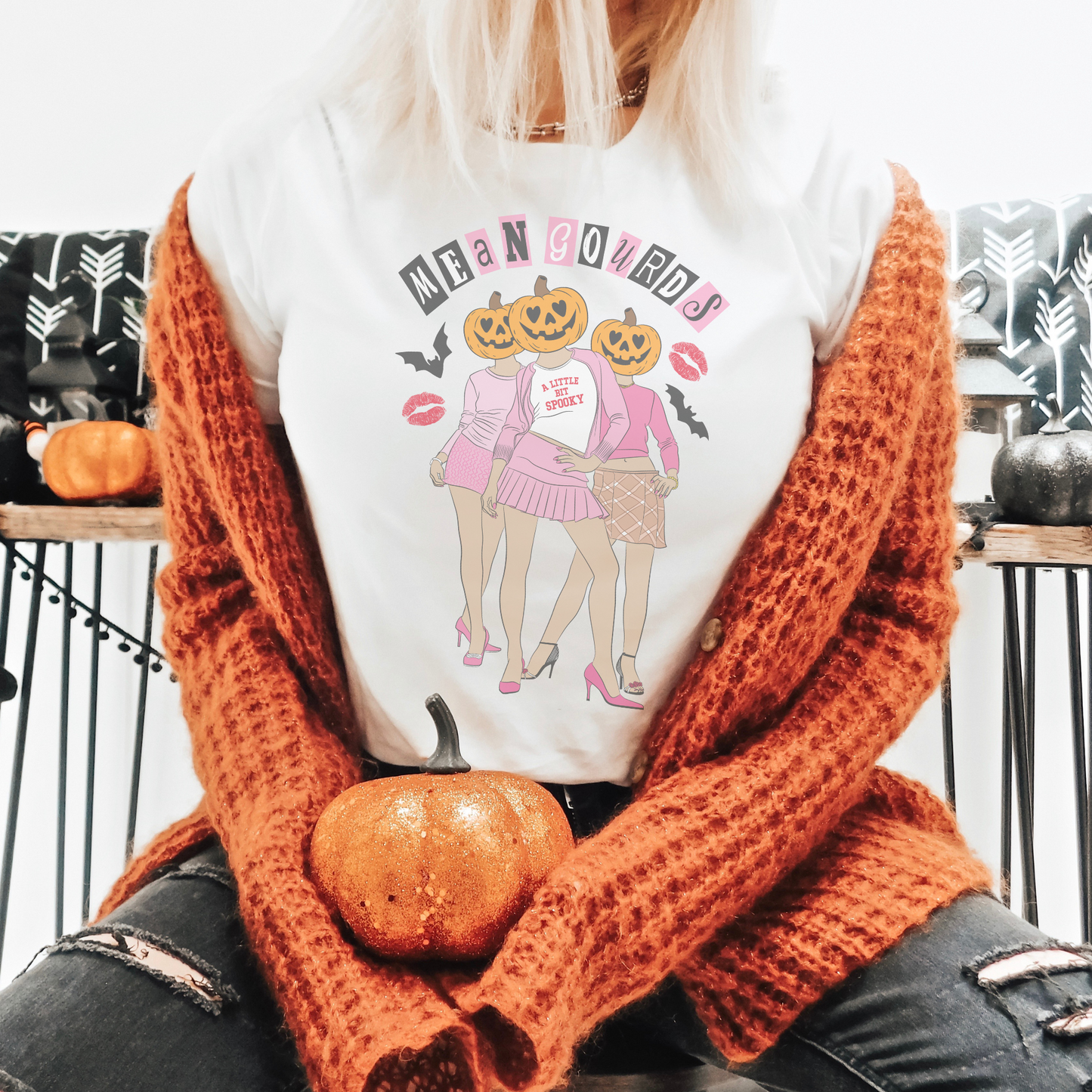 Mean Gourd Retro Sweatshirt or T Shirt