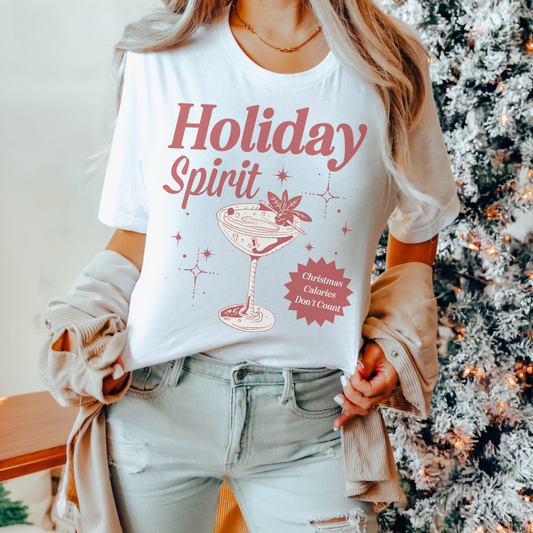 Holiday Spirit Retro Sweatshirt or T Shirt