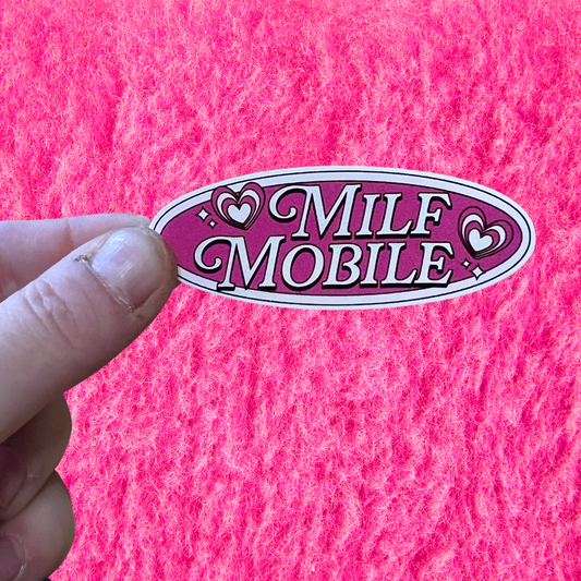 MILF Mobil Vinyl Water Bottle Sticker