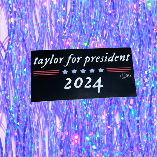 TS for Pres Vinyl Water Bottle Sticker