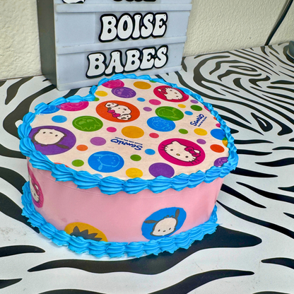 Retro Kitty Fake Cake Heart Jewelry / Trinket Storage Box