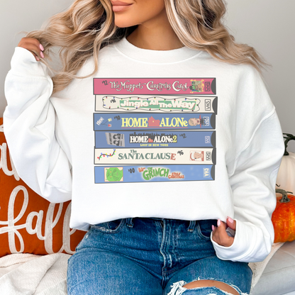 90s Christmas Movies Retro Sweatshirt or T Shirt