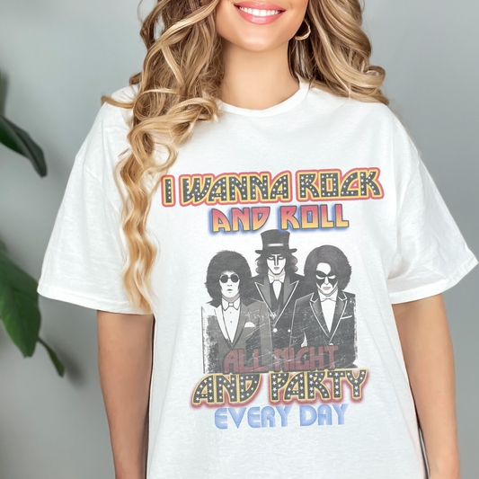 Rock N Roll Retro T Shirt