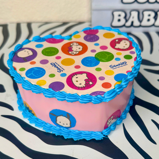 Retro Kitty Fake Cake Heart Jewelry / Trinket Storage Box