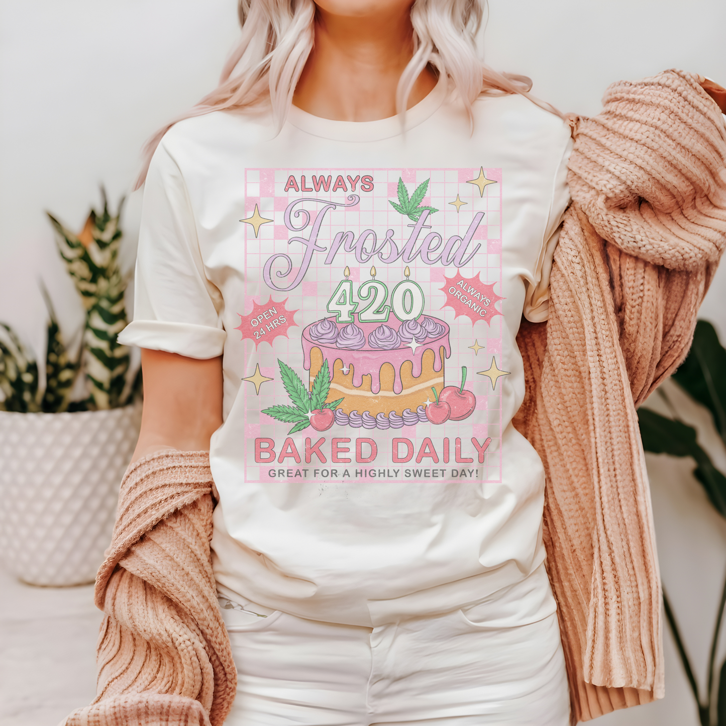 Always Frosted 420 Retro Sweatshirt or T Shirt