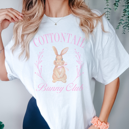 Cottontail Bunny Club Retro Easter Sweatshirt or T Shirt