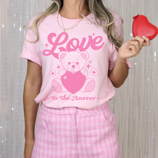 Love is The Answer Retro T Shirt