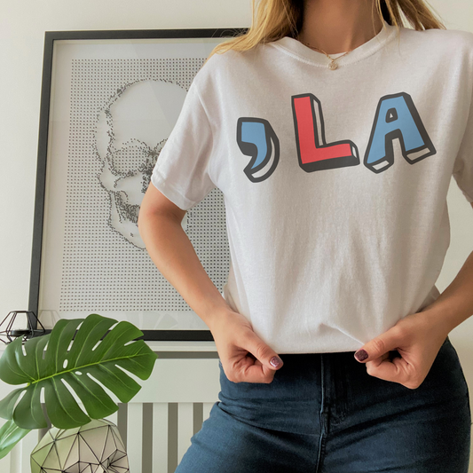 Comma LA Retro Sweatshirt or T Shirt