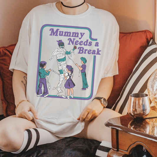 Mummy Break Retro Sweatshirt or T Shirt