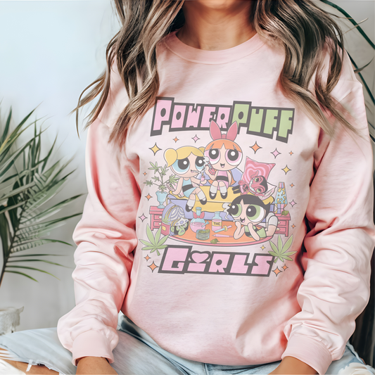 Puff Girls Retro Sweatshirt or T Shirt