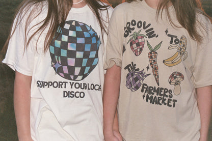 Support Your Local Disco Retro T Shirt