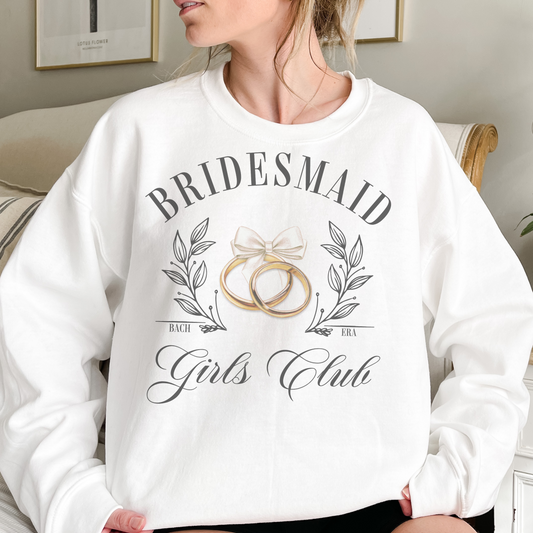 Bridesmaid Girls Club Retro T Shirt