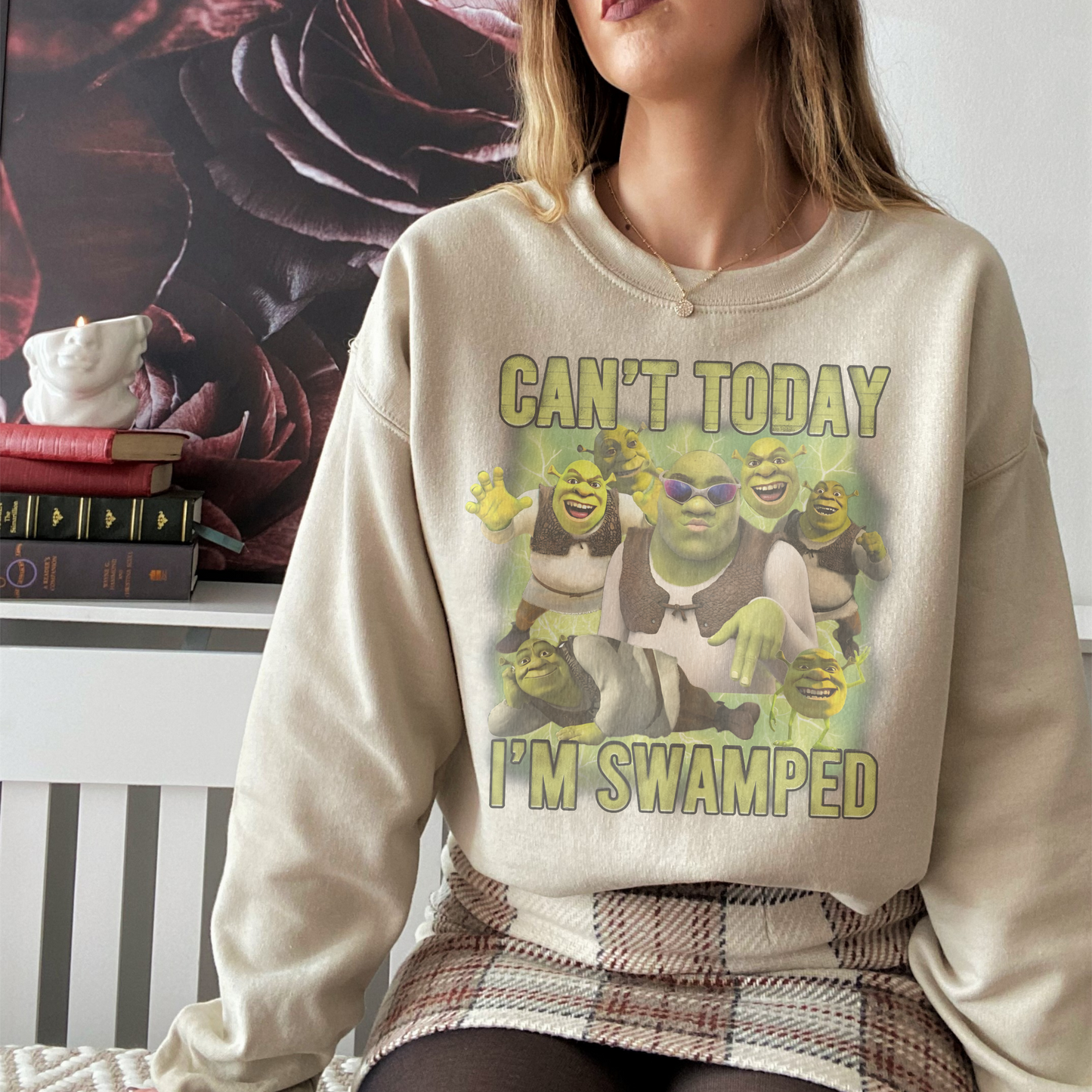 Can't Today I'm Swamped Retro Sweatshirt or T Shirt