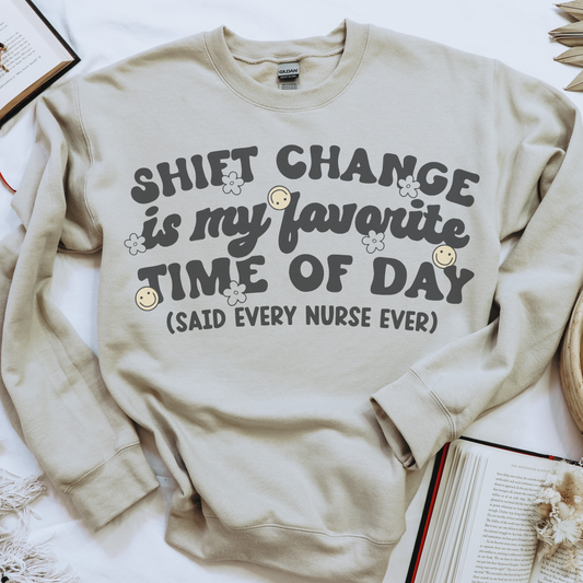 Shift Change Nurse Retro Sweatshirt