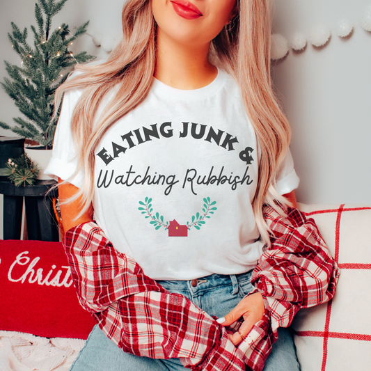 Eating Junk Retro T Shirt or Sweatshirt