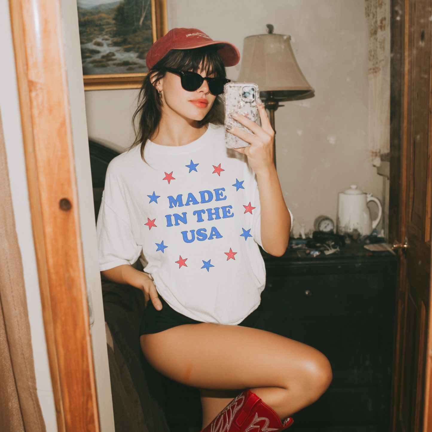 Made in the USA Retro T Shirt or Sweatshirt