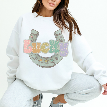 Rainbow Lucky Retro Sweatshirt