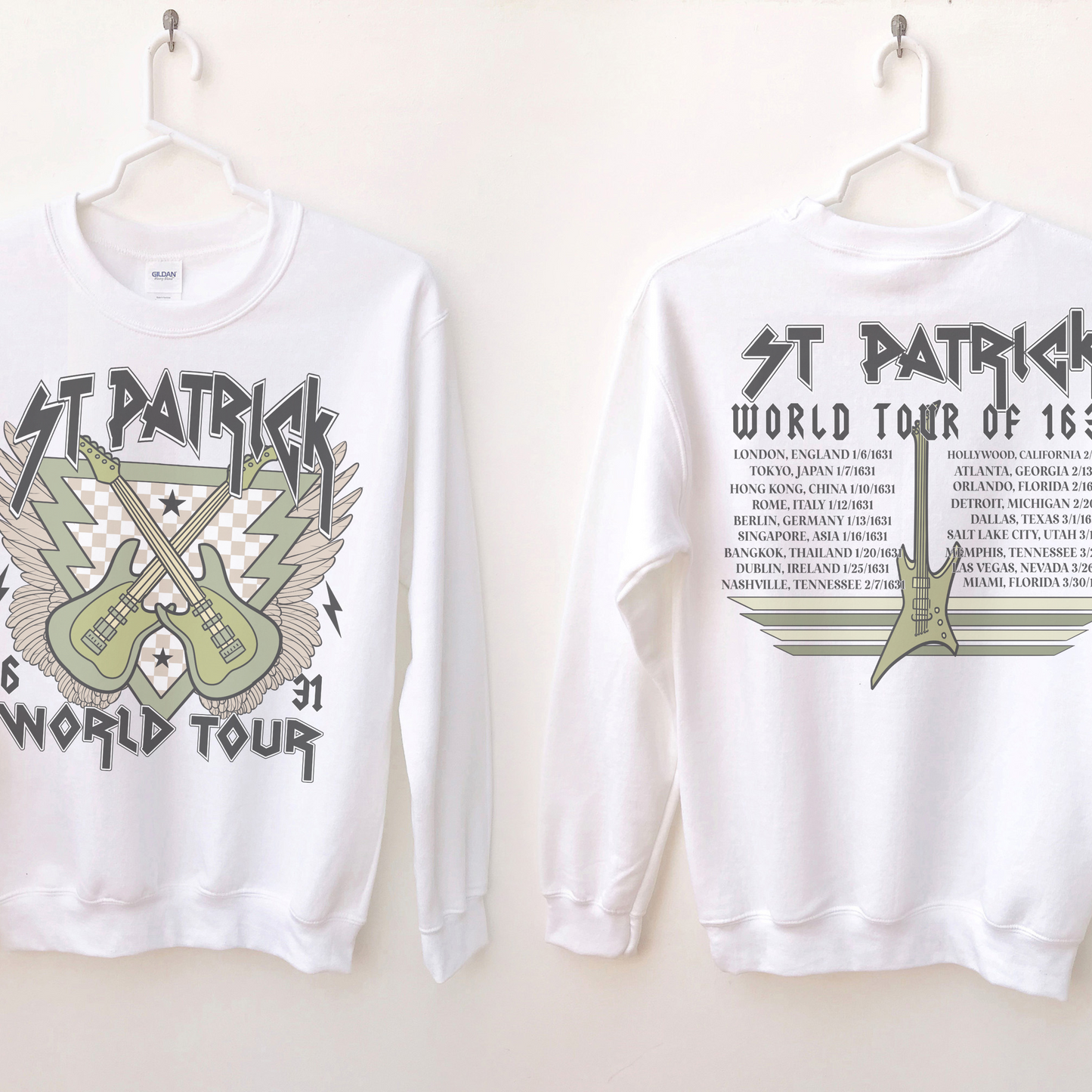 St Patrick World Tour Retro T Shirt or Sweatshirt