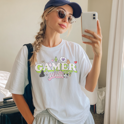 Gamer Girlie Retro T Shirt or Sweatshirt