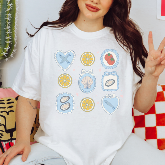 Salty Summer Retro T Shirt or Sweatshirt