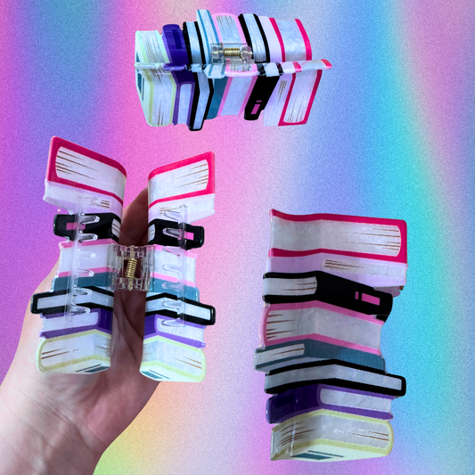 Books Hair Clip