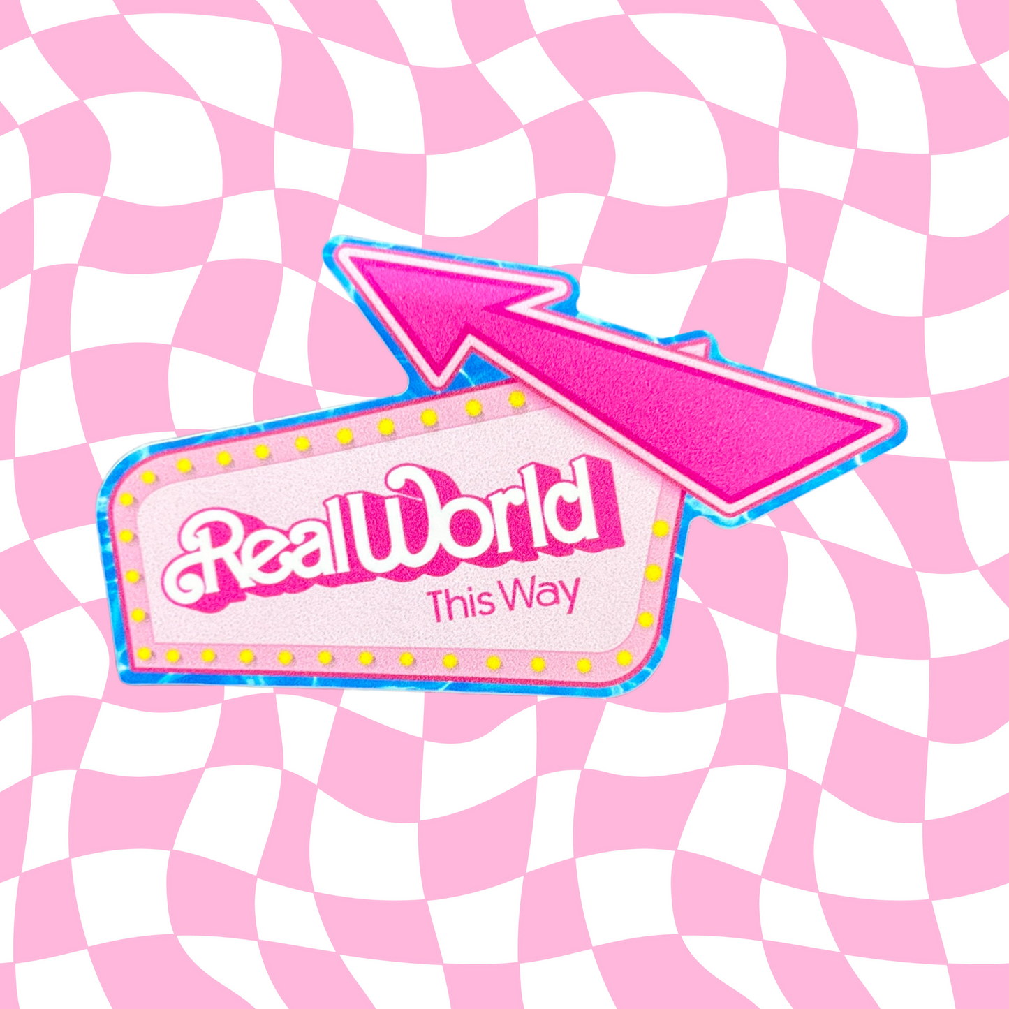 Real World Vinyl Water Bottle Sticker