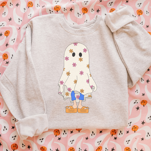 90s Spooky Girl Retro Sweatshirt