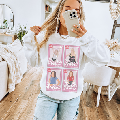 Pink Girls Retro Sweatshirt