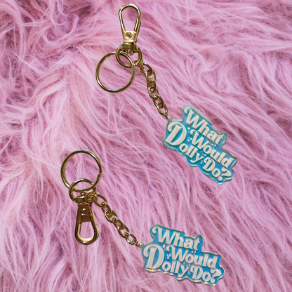 WWDD Iridescent Keychain