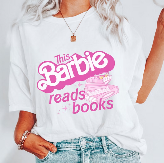 This Girl Reads Books Retro T Shirt