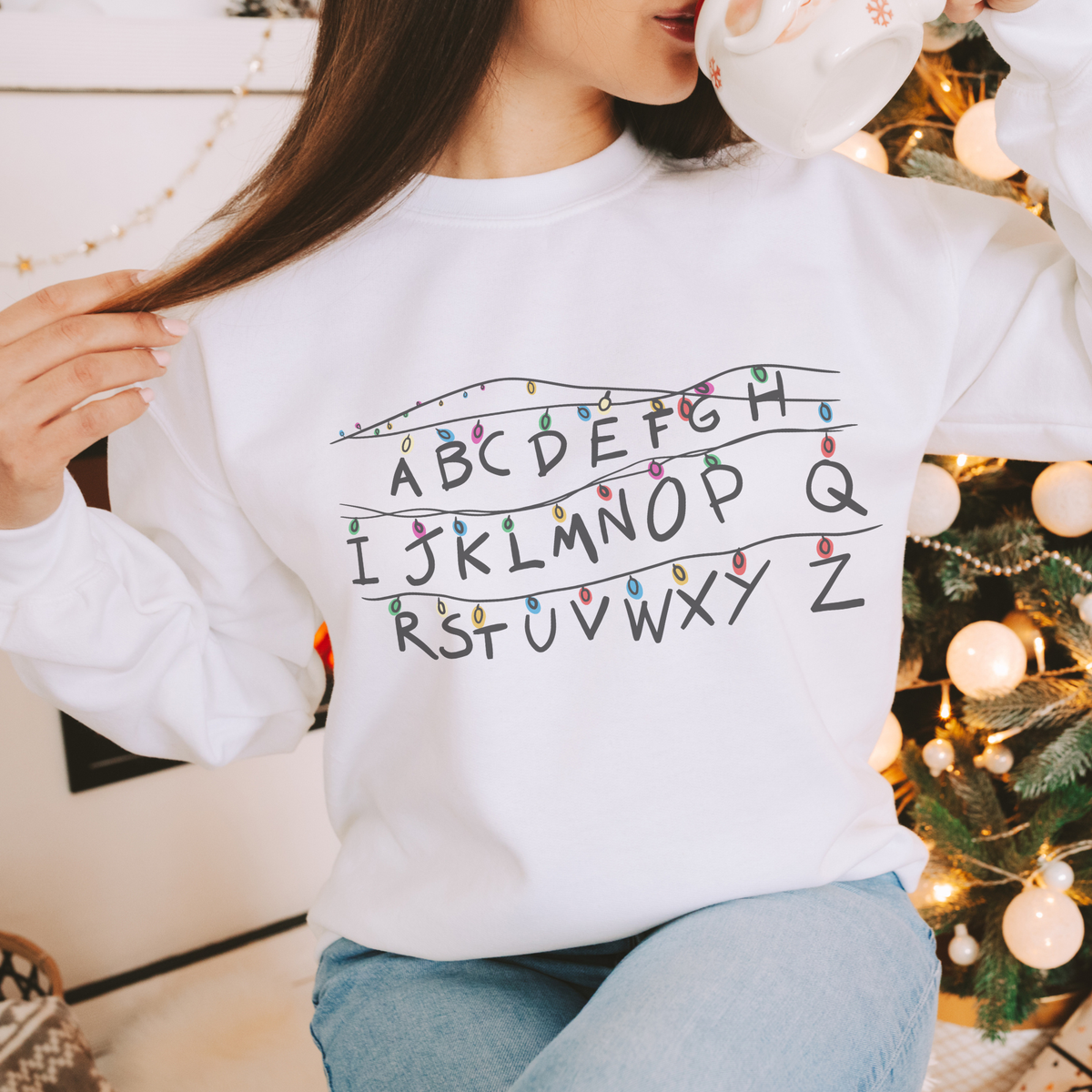 Christmas Lights Retro T Shirt or Sweatshirt