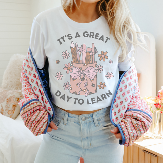 Great Day to Learn Retro T Shirt