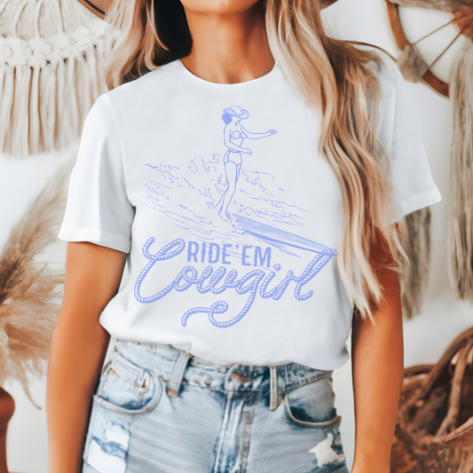 Ride Em Cowgirl Retro T Shirt