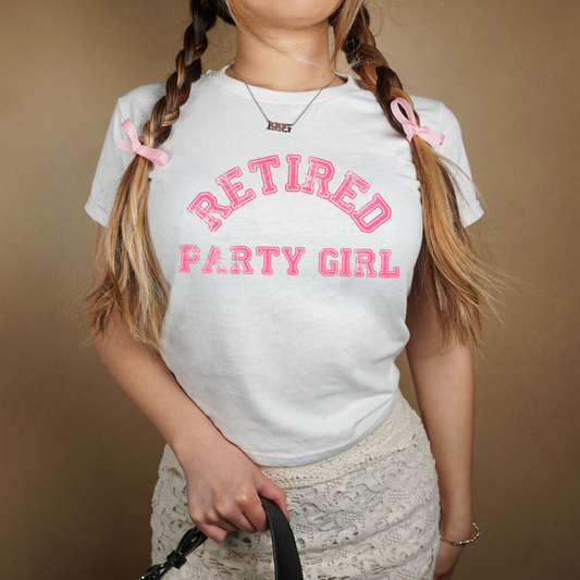 Retired Party Girl Retro T Shirt