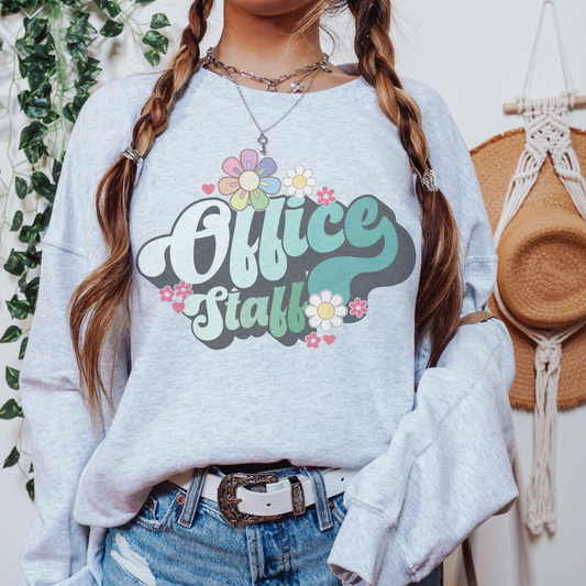 Office Staff Retro Sweatshirt or T Shirt