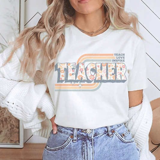 Retro Teacher Retro T Shirt