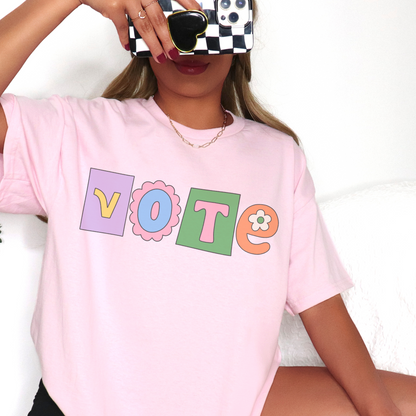 Vote Retro T Shirt