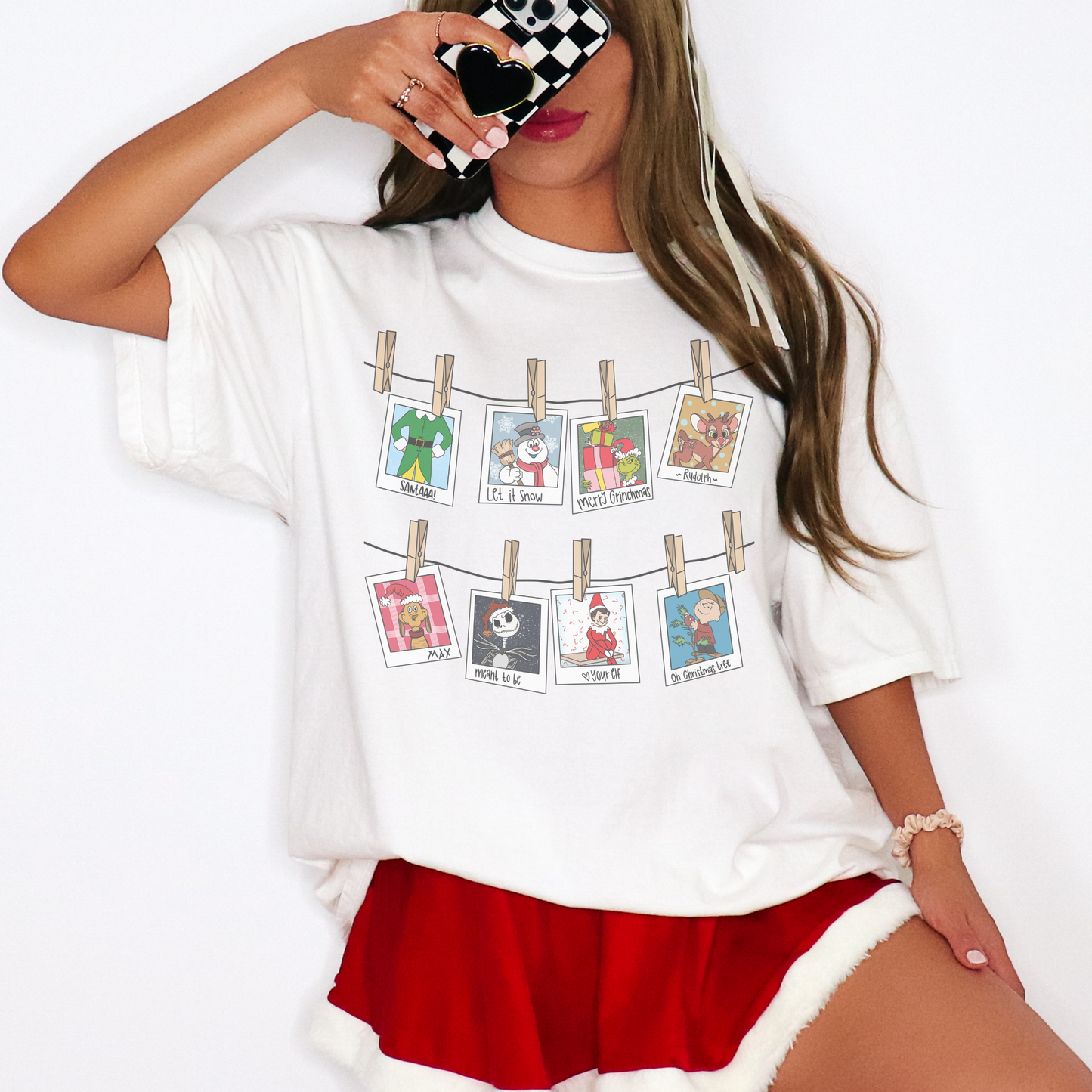 Christmas Polaroid's Retro Sweatshirt or T Shirt