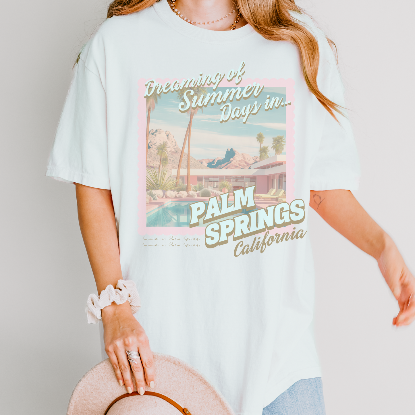 Palm Springs Stamp Retro Sweatshirt or T Shirt