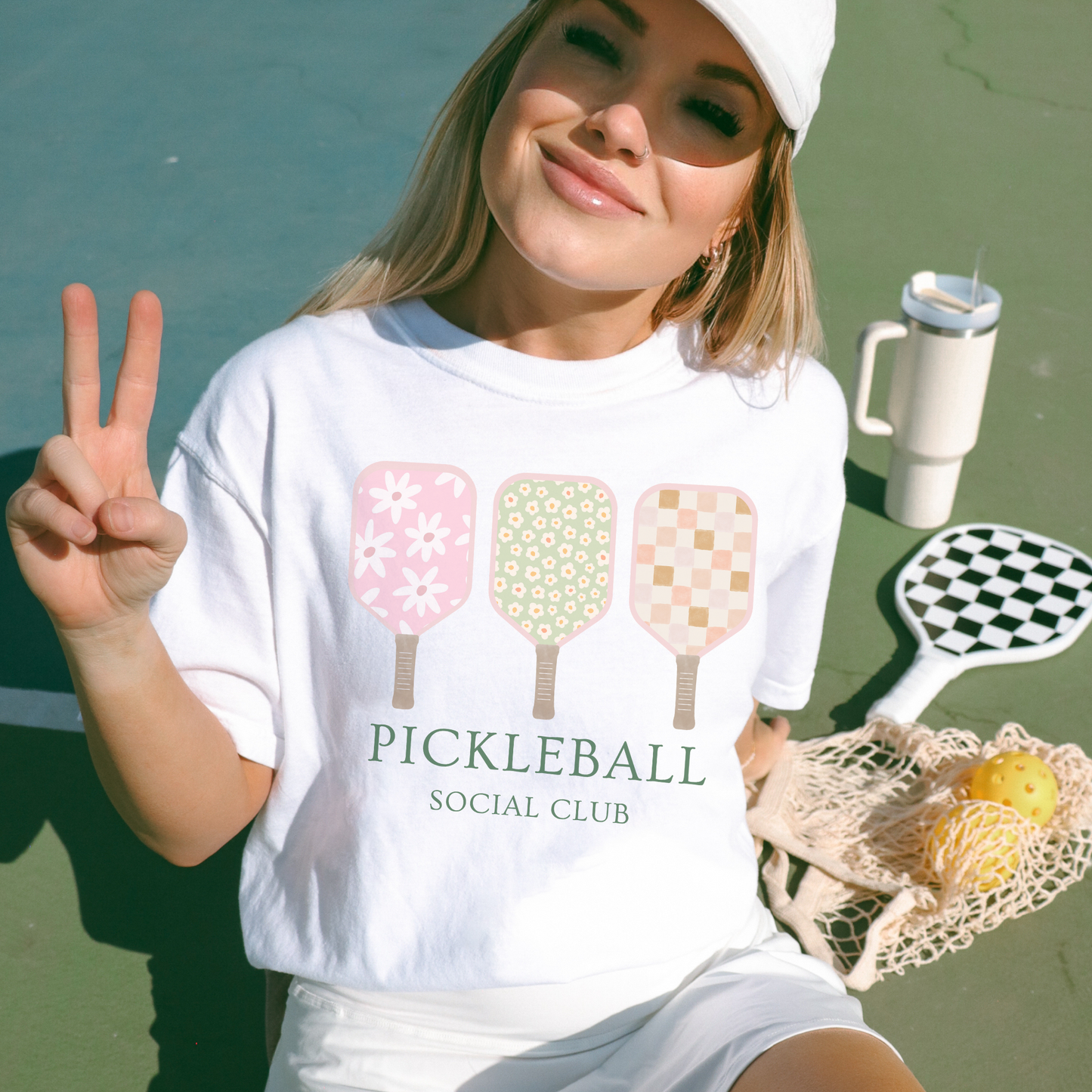 Pickleball Social Club Retro T Shirt